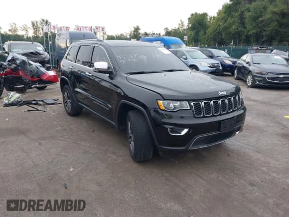 ✅ 2019 Jeep Grand Cherokee Limited • VIN: 1C4RJFBG9KC671900 • Lot: 43327516. Listed on IAAI with 84,821 mi. Free auction sales archive from the USA and detailed vehicle history report at DreamBid. Image 1.