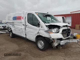 ✅ 2023 Ford Transit Cargo • VIN: 1FTYE1Y82PKB92413 • Lot: 41702808. Listed on IAAI with 20,144 mi. Free auction sales archive from the USA and detailed vehicle history report at DreamBid. Image 1.