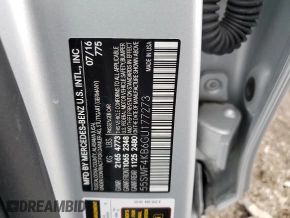 ✅ 2016 Mercedes-Benz C 300 • VIN: 55SWF4KB6GU177273 • Лот: 82545625. Опубликован ранее на Copart с пробегом 29 036 миль. Бесплатный доступ к архиву аукционных продаж из США и подробный отчёт об истории автомобиля на DreamBid. Изображение 12.