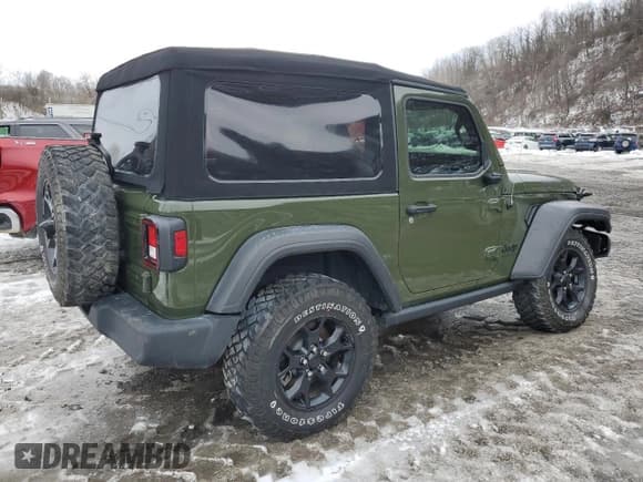 ✅ 2020 Jeep Wrangler Sport S • VIN: 1C4GJXAG8LW285550 • Lot: 46400075. Wystawiony na Copart z przebiegiem 24 388 mil. Bezpłatny archiwum sprzedaży aukcyjnych z USA i szczegółowy raport historii pojazdu na DreamBid. Zdjęcie 3.