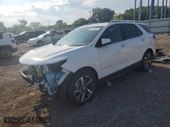 2024 Chevrolet Equinox Premier with VIN 3GNAXNEG6RL301303, listed as a Copart auction lot 68135585 with 12,881 mi miles and Salvage title. Bid and sale history available at DreamBid. Image 1.