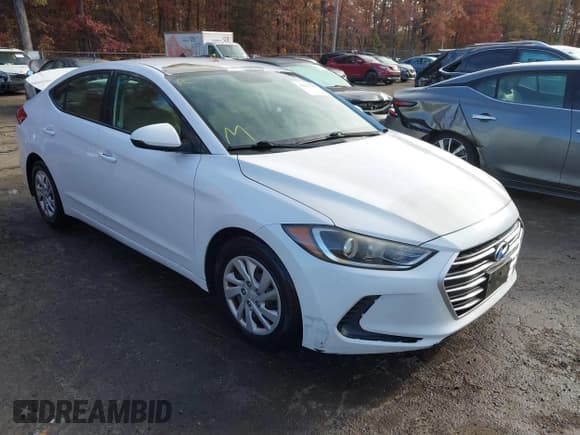✅ 2017 Hyundai Elantra SE • VIN: 5NPD74LF7HH100969 • Lot: 43527288. Listed on IAAI with 164,887 mi. Free auction sales archive from the USA and detailed vehicle history report at DreamBid. Image 1.