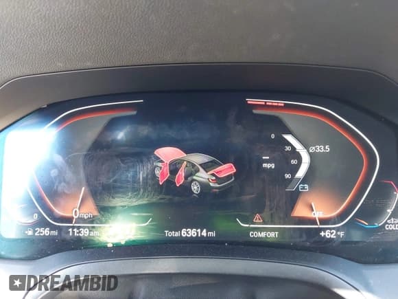 ✅ 2021 BMW 3 Series 330i • VIN: 3MW5R1J0XM8B69340 • Lot: 41864211. Listed on IAAI with 63,614 mi. Free auction sales archive from the USA and detailed vehicle history report at DreamBid. Image 7.