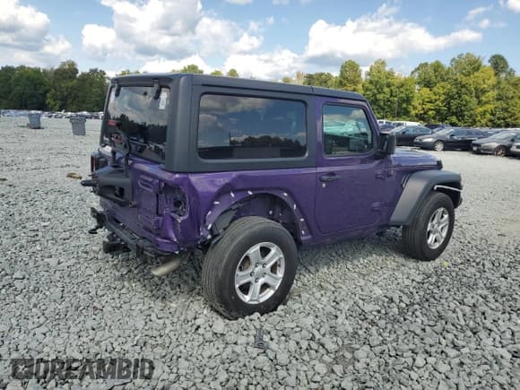 ✅ 2023 Jeep Wrangler Sport S • VIN: 1C4HJXAG5PW577764 • Lot: 80317685. Listed on Copart with 58,232 mi. Free auction sales archive from the USA and detailed vehicle history report at DreamBid. Image 3.