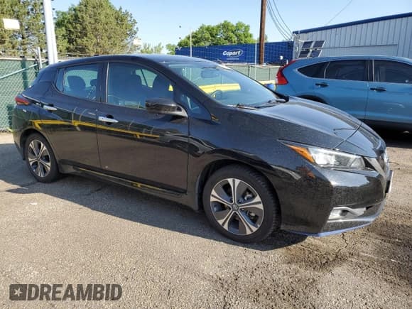 ✅ 2022 Nissan LEAF SV Plus • VIN: 1N4BZ1CV4NC560336 • Lot: 59525105. Listed on Copart with 55,664 mi. Free auction sales archive from the USA and detailed vehicle history report at DreamBid. Image 4.
