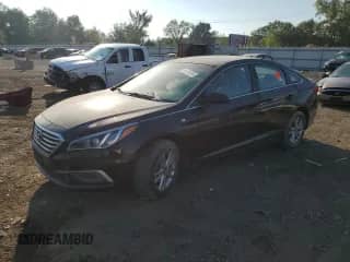 2017 Hyundai Sonata 2.4L z VIN 5NPE24AF3HH512361, wystawiony jako Copart lot #84278205 z przebiegiem Nie podano mil oraz Szkoda całkowita • Salvage title. Historia ofert i sprzedaży dostępna na DreamBid. Obrazek 1.