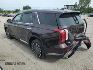 2023 Hyundai Palisade Calligraphy с VIN KM8R7DGE2PU629768, выставлен на аукционе Copart как лот 69961964 с пробегом 14 123 миль миль и Списание • Salvage title. История ставок и продаж доступна на DreamBid. Изображение 2.