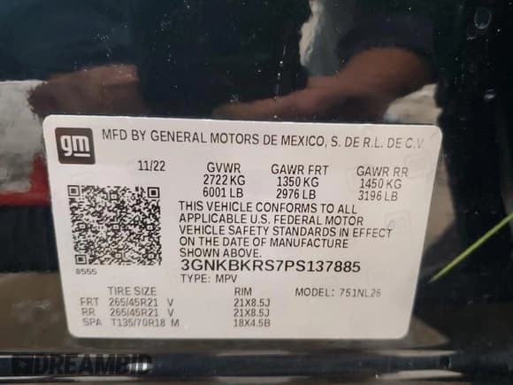 ✅ 2023 Chevrolet Blazer RS • VIN: 3GNKBKRS7PS137885 • Lot: 87204065. Wystawiony na Copart z przebiegiem 39 077 mil. Bezpłatny archiwum sprzedaży aukcyjnych z USA i szczegółowy raport historii pojazdu na DreamBid. Zdjęcie 13.