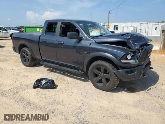2019 Ram 1500 Warlock with VIN 1C6RR6GT2KS675881, listed as a Copart auction lot 65443724 with 115,546 mi miles and Salvage title. Bid and sale history available at DreamBid. Image 4.