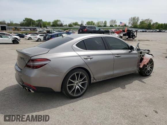 ✅ 2023 Genesis G70 2.0T • VIN: KMTG34TAXPU131538 • Лот: 53826575. Опубликован ранее на Copart с пробегом 16 766 миль. Бесплатный доступ к архиву аукционных продаж из США и подробный отчёт об истории автомобиля на DreamBid. Изображение 3.