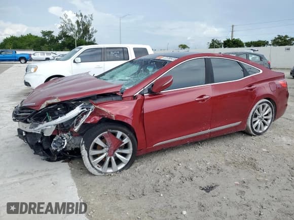 ✅ 2016 Hyundai Azera Limited • VIN: KMHFH4JG3GA550346 • Lot: 81785415. Listed on Copart with 190,270 mi. Free auction sales archive from the USA and detailed vehicle history report at DreamBid. Image 1.