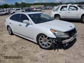 2013 Hyundai Equus Signature z VIN KMHGH4JH6DU071703, wystawiony jako Copart lot #62747795 z przebiegiem 140 584 mil mil oraz Szkoda całkowita • Salvage title. Historia ofert i sprzedaży dostępna na DreamBid. Obrazek 4.