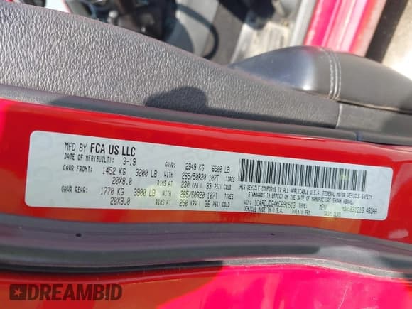 ✅ 2019 Dodge Durango GT Plus • VIN: 1C4RDJDG4KC691513 • Lot: 43205169. Wystawiony na IAAI z przebiegiem 164 718 mil. Bezpłatny archiwum sprzedaży aukcyjnych z USA i szczegółowy raport historii pojazdu na DreamBid. Zdjęcie 9.