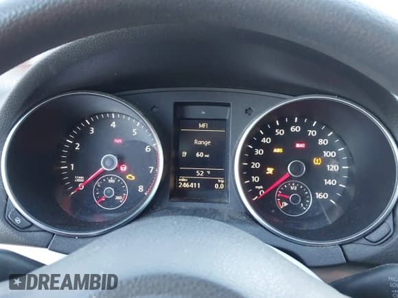 ✅ 2012 Volkswagen Golf • VIN: WVWDB7AJ4CW262360 • Lot: 41308023. Listed on IAAI with 246,411 mi. Free auction sales archive from the USA and detailed vehicle history report at DreamBid. Image 7.