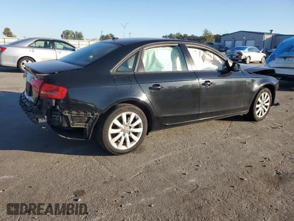 ✅ 2013 Audi A4 Premium • VIN: WAUBFAFL4DN012253 • Lot: 89679285. Listed on Copart with Not provided. Free auction sales archive from the USA and detailed vehicle history report at DreamBid. Image 3.