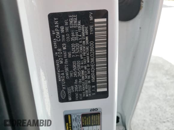 ✅ 2021 Hyundai Palisade SEL • VIN: KM8R4DHE0MU328600 • Лот: 76577944. Опубликован ранее на Copart с пробегом 43 145 миль. Бесплатный доступ к архиву аукционных продаж из США и подробный отчёт об истории автомобиля на DreamBid. Изображение 12.