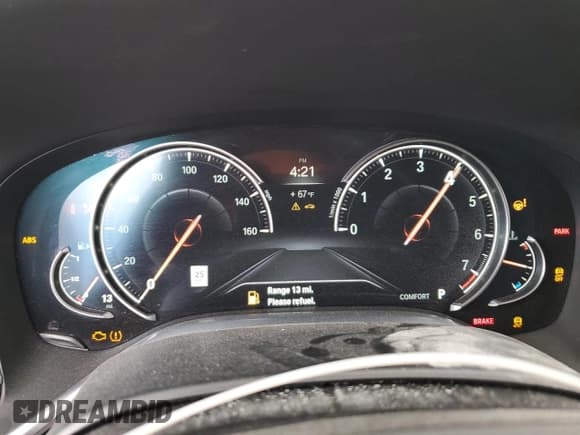 ✅ 2016 BMW 7 Series 750i • VIN: WBA7F0C57GGL99833 • Lot: 53255205. Listed on Copart with Not provided. Free auction sales archive from the USA and detailed vehicle history report at DreamBid. Image 9.