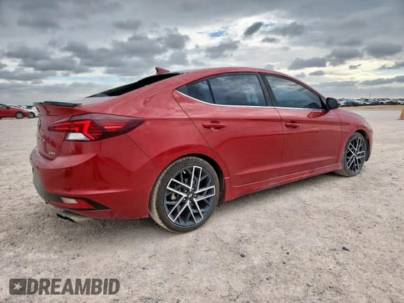 ✅ 2019 Hyundai Elantra Sport • VIN: KMHD04LB1KU842505 • Lot: 62017645. Listed on Copart with 85,890 mi. Free auction sales archive from the USA and detailed vehicle history report at DreamBid. Image 3.