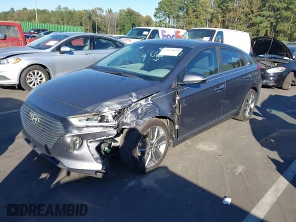 2018 Hyundai Ioniq Limited with VIN KMHC05LC1JU060715, listed as a IAAI auction lot 43479078 with 121,376 mi miles and . Bid and sale history available at DreamBid. Image 17.