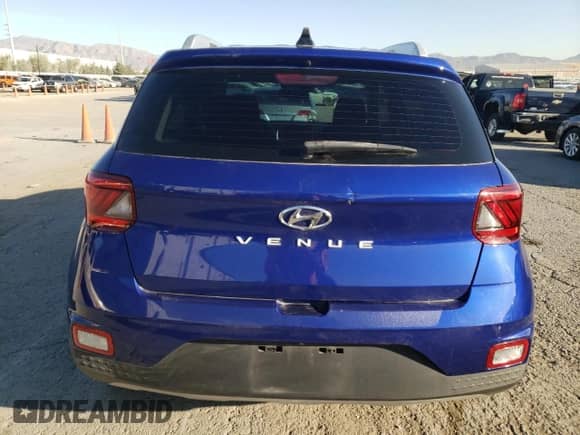 2020 Hyundai Venue SEL with VIN KMHRC8A32LU019647, listed as a Copart auction lot 74857924 with 74,363 mi miles and Salvage title. Bid and sale history available at DreamBid. Image 6.