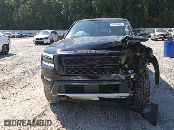 2023 Nissan Frontier Pro-X with VIN 1N6ED1EJ8PN643997, listed as a Copart auction lot 80469165 with 24,704 mi miles and Salvage title. Bid and sale history available at DreamBid. Image 13.
