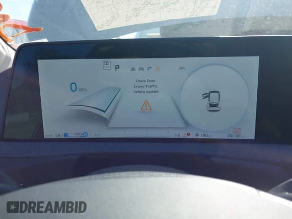 ✅ 2024 Kia EV6 Wind • VIN: KNDC3DLC1R5182759 • Lot: 42809240. Wystawiony na IAAI z przebiegiem 24 183 mil. Bezpłatny archiwum sprzedaży aukcyjnych z USA i szczegółowy raport historii pojazdu na DreamBid. Zdjęcie 18.