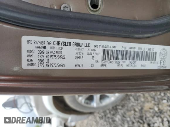 ✅ 2010 Dodge 1500 SLT • VIN: 1D7RV1CT4AS180910 • Lot: 46585505. Wystawiony na Copart z przebiegiem Nie podano. Bezpłatny archiwum sprzedaży aukcyjnych z USA i szczegółowy raport historii pojazdu na DreamBid. Zdjęcie 12.