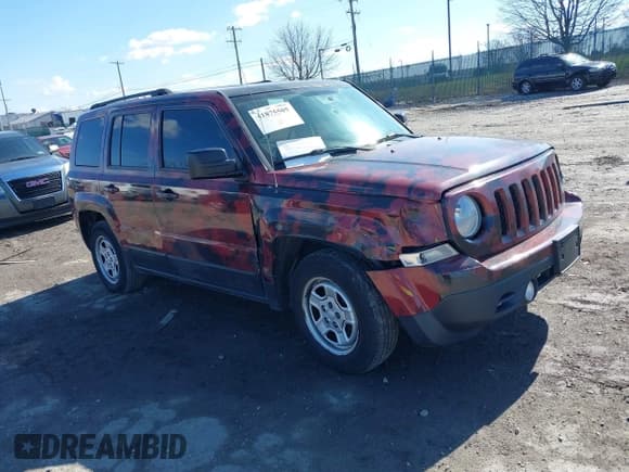 ✅ 2017 Jeep Patriot Sport • VIN: 1C4NJPBA1HD149040 • Lot: 41875505. Listed on IAAI with 124,125 mi. Free auction sales archive from the USA and detailed vehicle history report at DreamBid. Image 1.