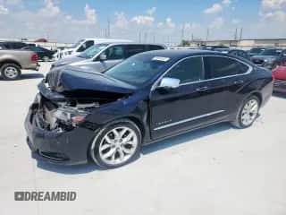 2018 Chevrolet Impala Premier z VIN 2G1125S34J9178450, wystawiony jako Copart lot #69664525 z przebiegiem 102 405 mil mil oraz Szkoda całkowita • Salvage title. Historia ofert i sprzedaży dostępna na DreamBid. Obrazek 1.