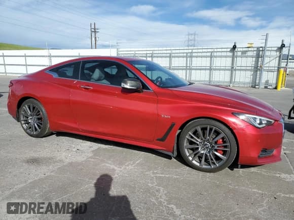 ✅ 2017 Infiniti Q60 Red Sport 400 • VIN: JN1FV7EL3HM701520 • Lot: 57169565. Listed on Copart with 103,761 mi. Free auction sales archive from the USA and detailed vehicle history report at DreamBid. Image 4.