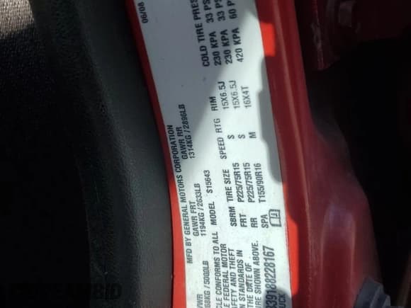 ✅ 2008 Chevrolet Colorado 1LT • VIN: 1GCCS339188228167 • Лот: 90146345. Опубликован ранее на Copart с пробегом Не указан. Бесплатный доступ к архиву аукционных продаж из США и подробный отчёт об истории автомобиля на DreamBid. Изображение 12.