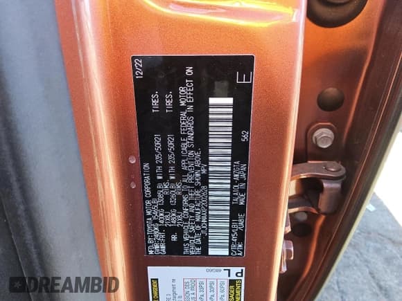 ✅ 2023 Lexus RX 350 • VIN: JTJCHMAAXP2002628 • Lot: 71196395. Listed on Copart with 14,505 mi. Free auction sales archive from the USA and detailed vehicle history report at DreamBid. Image 14.