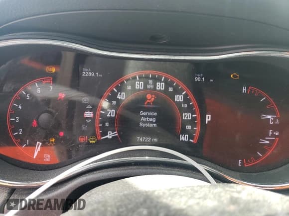 ✅ 2017 Dodge Durango GT • VIN: 1C4RDJDG0HC824003 • Lot: 57497625. Listed on Copart with 74,722 mi. Free auction sales archive from the USA and detailed vehicle history report at DreamBid. Image 9.