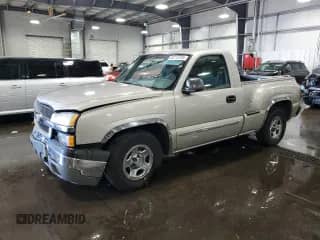 2004 Chevrolet Silverado 1500 LS with VIN 1GCEC14V04Z155903, listed as a Copart auction lot 85713755 with 160,520 mi miles and Salvage title. Bid and sale history available at DreamBid. Image 1.