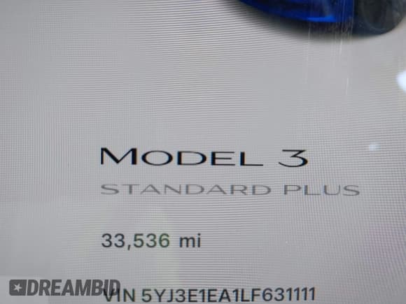 ✅ 2020 Tesla Model 3 Standard Range Plus • VIN: 5YJ3E1EA1LF631111 • Lot: 43606663. Wystawiony na IAAI z przebiegiem 33 536 mil. Bezpłatny archiwum sprzedaży aukcyjnych z USA i szczegółowy raport historii pojazdu na DreamBid. Zdjęcie 16.