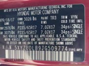 ✅ 2018 Hyundai Santa Fe 2.4L • VIN: 5XYZUDLB9JG509774 • Лот: 43225565. Опубликован ранее на IAAI с пробегом Не указан. Бесплатный доступ к архиву аукционных продаж из США и подробный отчёт об истории автомобиля на DreamBid. Изображение 9.