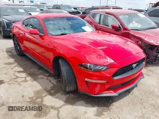 ✅ 2023 Ford Mustang EcoBoost • VIN: 1FA6P8TH0P5101791 • Lot: 42888045. Listed on IAAI with 17,479 mi. Free auction sales archive from the USA and detailed vehicle history report at DreamBid. Image 1.