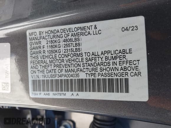 ✅ 2023 Acura TLX • VIN: 19UUB5F34PA004035 • Lot: 41717024. Wystawiony na IAAI z przebiegiem 25 431 mil. Bezpłatny archiwum sprzedaży aukcyjnych z USA i szczegółowy raport historii pojazdu na DreamBid. Zdjęcie 9.