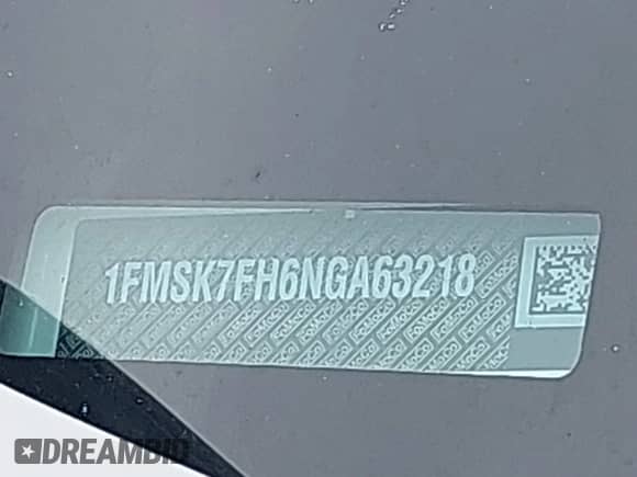 2022 Ford Explorer Limited z VIN 1FMSK7FH6NGA63218, wystawiony jako IAAI lot #42487972 z przebiegiem 69 889 mil mil oraz . Historia ofert i sprzedaży dostępna na DreamBid. Obrazek 9.