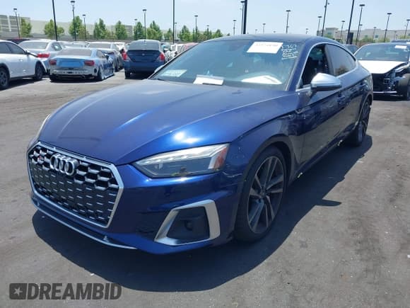 ✅ 2022 Audi S5 Sportback Premium • VIN: WAUA4CF57NA033332 • Лот: 42574190. Опубликован ранее на IAAI с пробегом 65 668 миль. Бесплатный доступ к архиву аукционных продаж из США и подробный отчёт об истории автомобиля на DreamBid. Изображение 2.