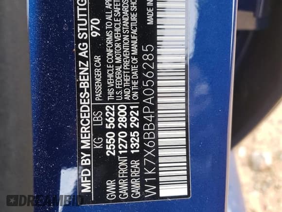 ✅ 2023 Mercedes-Benz AMG GT 53 • VIN: W1K7X6BB4PA056285 • Лот: 72857674. Опубликован ранее на Copart с пробегом 11 914 миль. Бесплатный доступ к архиву аукционных продаж из США и подробный отчёт об истории автомобиля на DreamBid. Изображение 14.