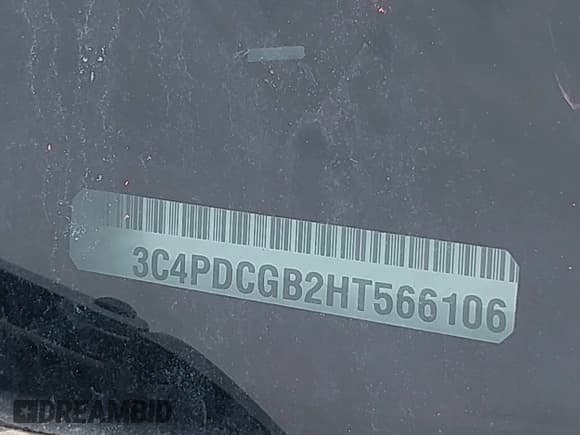 ✅ 2017 Dodge Journey Crossroad Plus • VIN: 3C4PDCGB2HT566106 • Лот: 42473554. Опубликован ранее на IAAI с пробегом 112 873 миль. Бесплатный доступ к архиву аукционных продаж из США и подробный отчёт об истории автомобиля на DreamBid. Изображение 17.