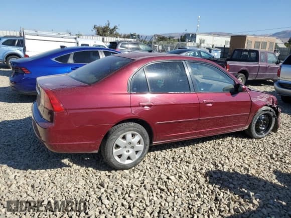 ✅ 2002 Honda Civic EX • VIN: 2HGES26892H532887 • Lot: 80913245. Listed on Copart with 171,716 mi. Free auction sales archive from the USA and detailed vehicle history report at DreamBid. Image 3.