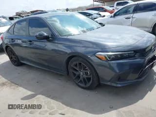 ✅ 2024 Honda Civic Sport • VIN: 2HGFE2F51RH586521 • Lot: 43049674. Listed on IAAI with 5,024 mi. Free auction sales archive from the USA and detailed vehicle history report at DreamBid. Image 1.