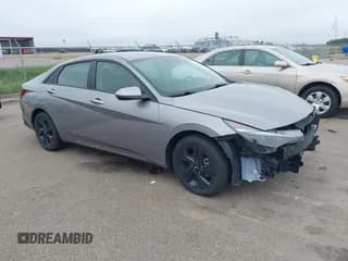 ✅ 2023 Hyundai Elantra Blue • VIN: KMHLM4AJ9PU033657 • Lot: 43280223. Listed on IAAI with 37,720 mi. Free auction sales archive from the USA and detailed vehicle history report at DreamBid. Image 1.