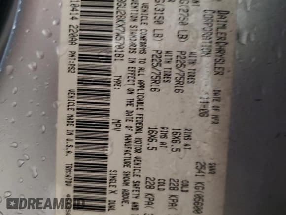 ✅ 2007 Dodge Nitro SXT • VIN: 1D8GU28KX7W570181 • Lot: 80915645. Wystawiony na Copart z przebiegiem 86 199 mil. Bezpłatny archiwum sprzedaży aukcyjnych z USA i szczegółowy raport historii pojazdu na DreamBid. Zdjęcie 13.