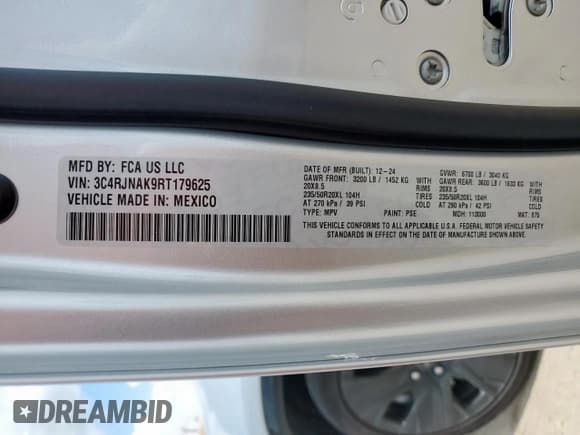 ✅ 2024 Jeep Wagoneer S Launch Edition • VIN: 3C4RJNAK9RT179625 • Lot: 61473515. Wystawiony na Copart z przebiegiem 3 018 mil. Bezpłatny archiwum sprzedaży aukcyjnych z USA i szczegółowy raport historii pojazdu na DreamBid. Zdjęcie 12.