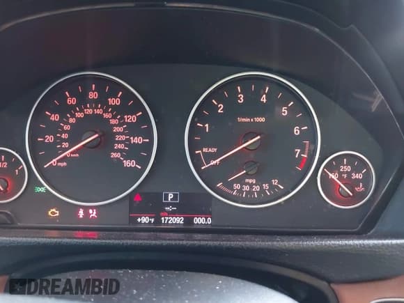 ✅ 2012 BMW 3 Series 328i • VIN: WBA3A5G53CNP15741 • Lot: 42854980. Listed on IAAI with 172,092 mi. Free auction sales archive from the USA and detailed vehicle history report at DreamBid. Image 7.