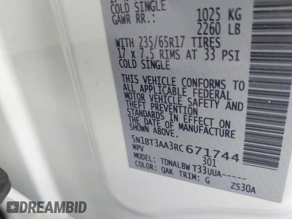 ✅ 2024 Nissan Rogue S • VIN: 5N1BT3AA3RC671744 • Lot: 42997381. Wystawiony na IAAI z przebiegiem 31 310 mil. Bezpłatny archiwum sprzedaży aukcyjnych z USA i szczegółowy raport historii pojazdu na DreamBid. Zdjęcie 9.