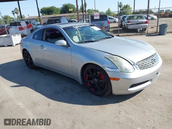 ✅ 2005 Infiniti G35 • VIN: JNKCV54E25M408841 • Lot: 42582018. Listed on IAAI with 191,676 mi. Free auction sales archive from the USA and detailed vehicle history report at DreamBid. Image 1.